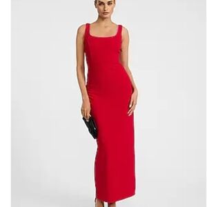 Beautiful and Sexy Evening Express Vibrant Red Maxi Dress